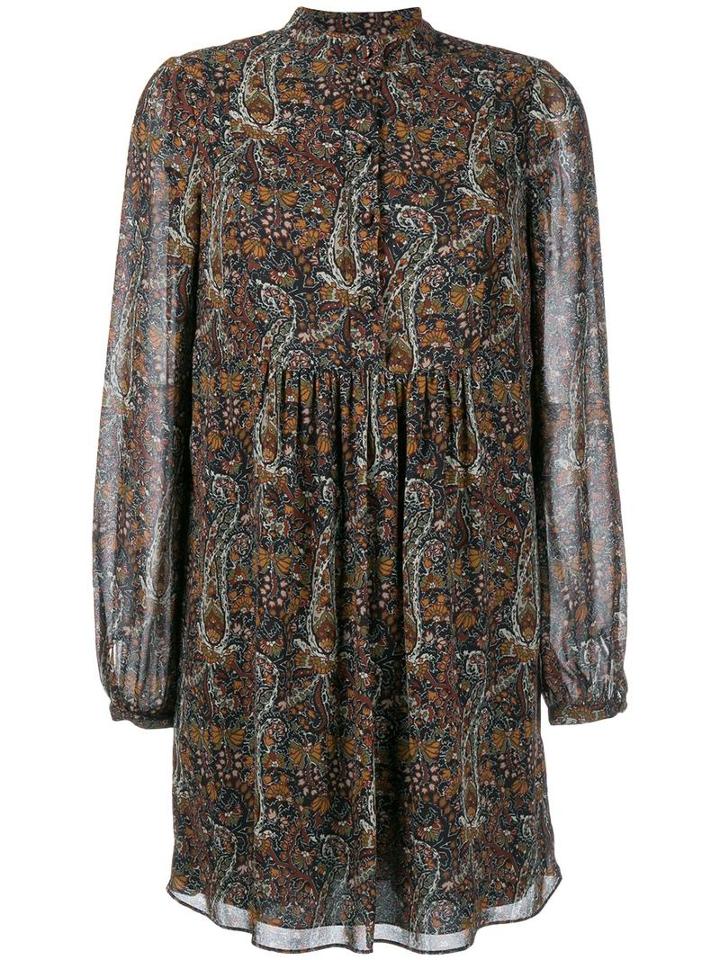Saint Laurent Floral Print Dress, Women's, Size: 34, Viscose/silk