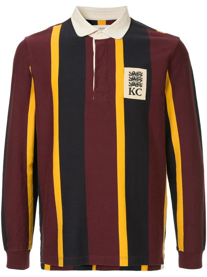 Kent & Curwen Long-sleeved Logo Polo Shirt - Red
