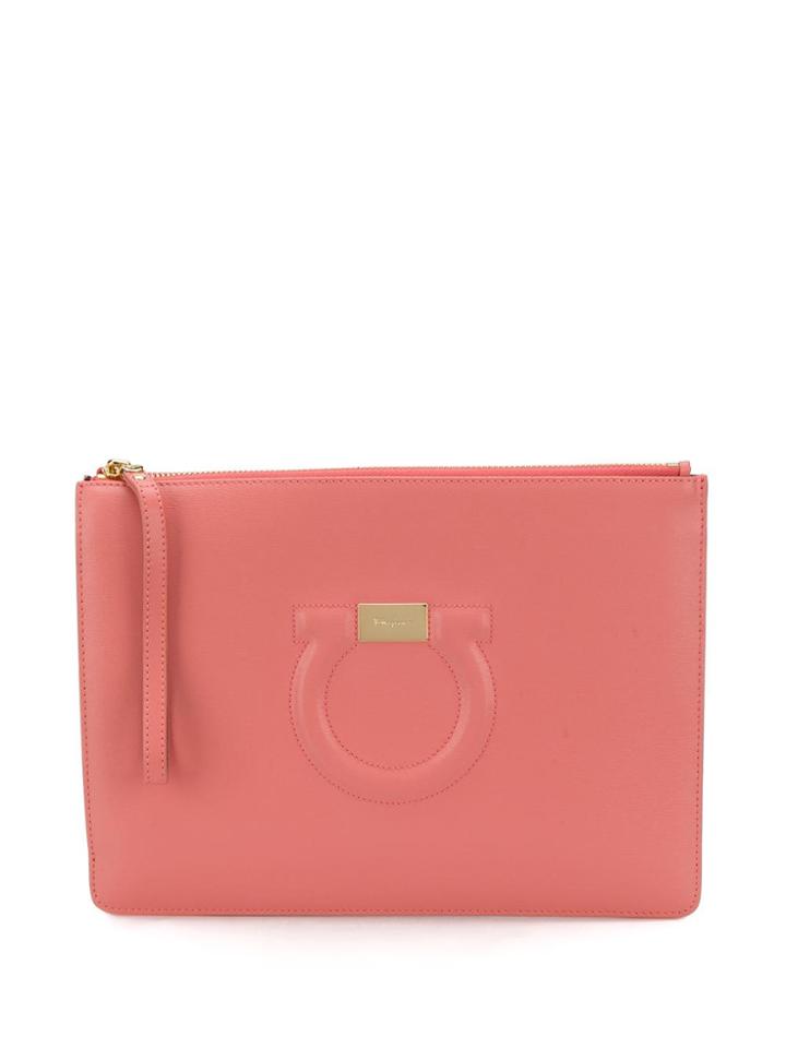 Salvatore Ferragamo Gancini Clutch Bag - Pink