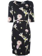 Blumarine Floral Print Dress, Women's, Size: 48, Viscose/spandex/elastane/acetate/polyester
