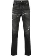 John Richmond Distressed Slim Jeans - Grey