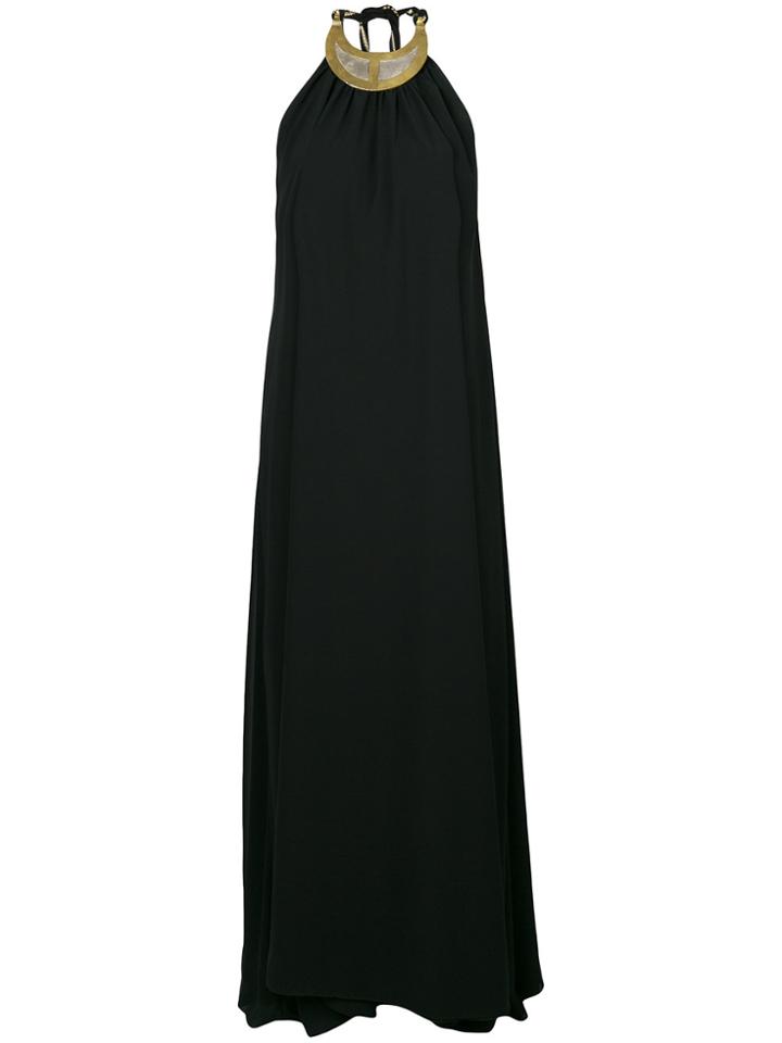Elena Makri Long Halterneck Dress - Black