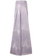 Talbot Runhof Metallic Long Dress - Purple