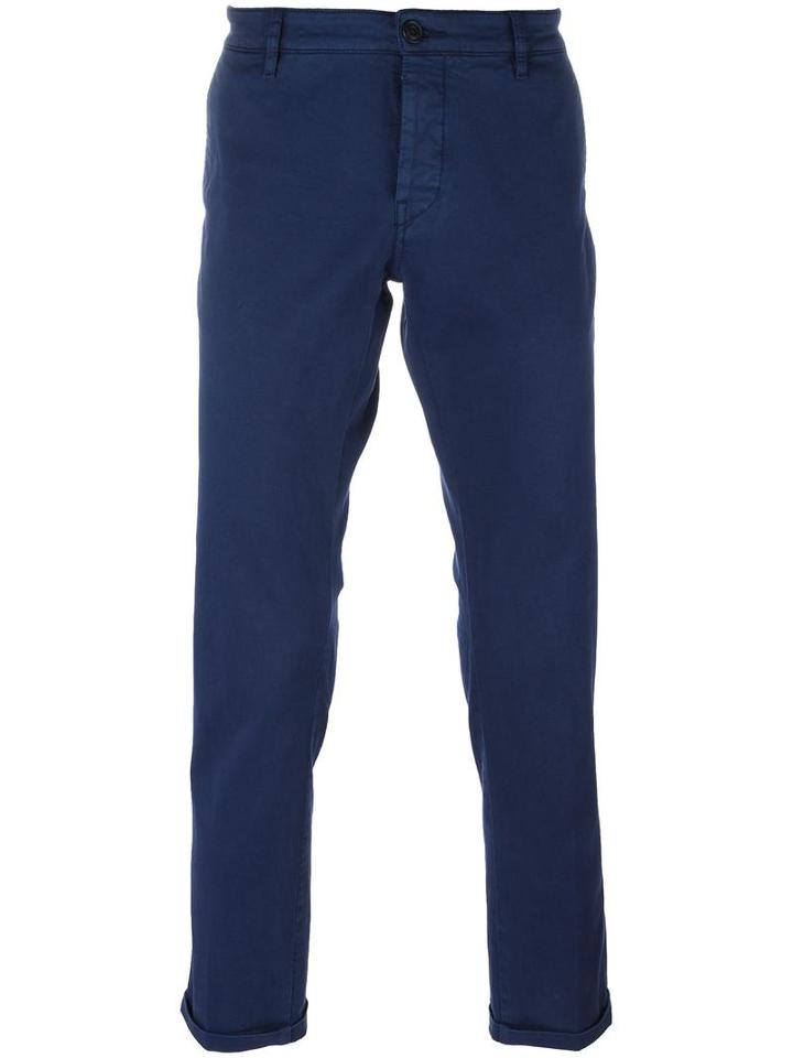 Pence Classic Chinos, Men's, Size: 48, Blue, Cotton/spandex/elastane