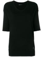 Marc Cain V-neck T-shirt - Black