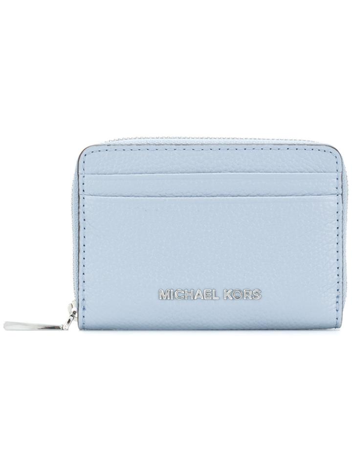 Michael Kors Collection Zipped Card Case - Blue