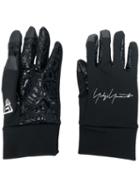 Yohji Yamamoto Embroidered Logo Gloves - Black