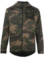 Hydrogen - Camouflage Hooded Jacket - Men - Cotton/polyester/spandex/elastane - M, Green, Cotton/polyester/spandex/elastane