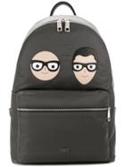 Dolce & Gabbana Designer Patch Backpack - Grey