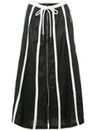Derek Lam Full Skirt With Drawstring Waist - Black