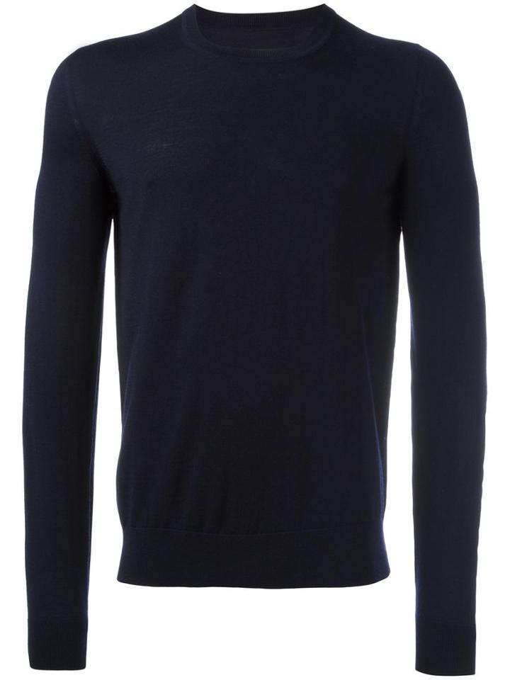 Maison Margiela Crew Neck Jumper - Blue