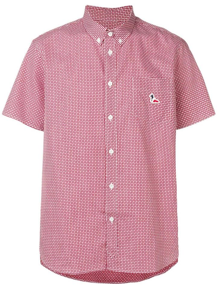 Maison Kitsuné Printed Short Sleeved Shirt - Red