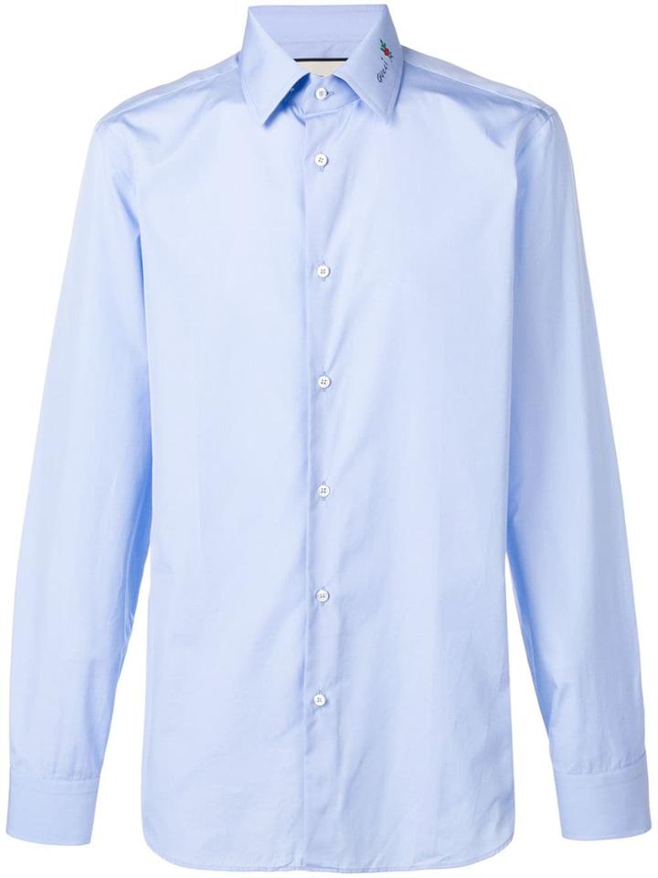 Gucci Flower Fil Coupé Shirt - Blue