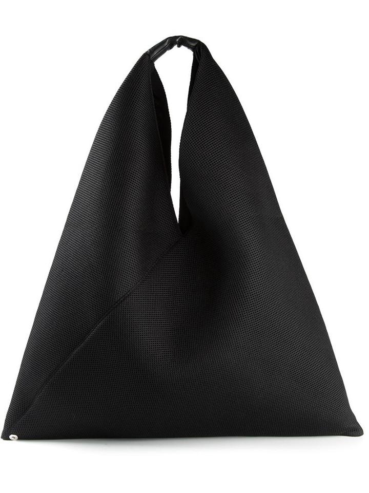 Mm6 Maison Margiela Triangle Shape Tote, Women's, Black, Polyester