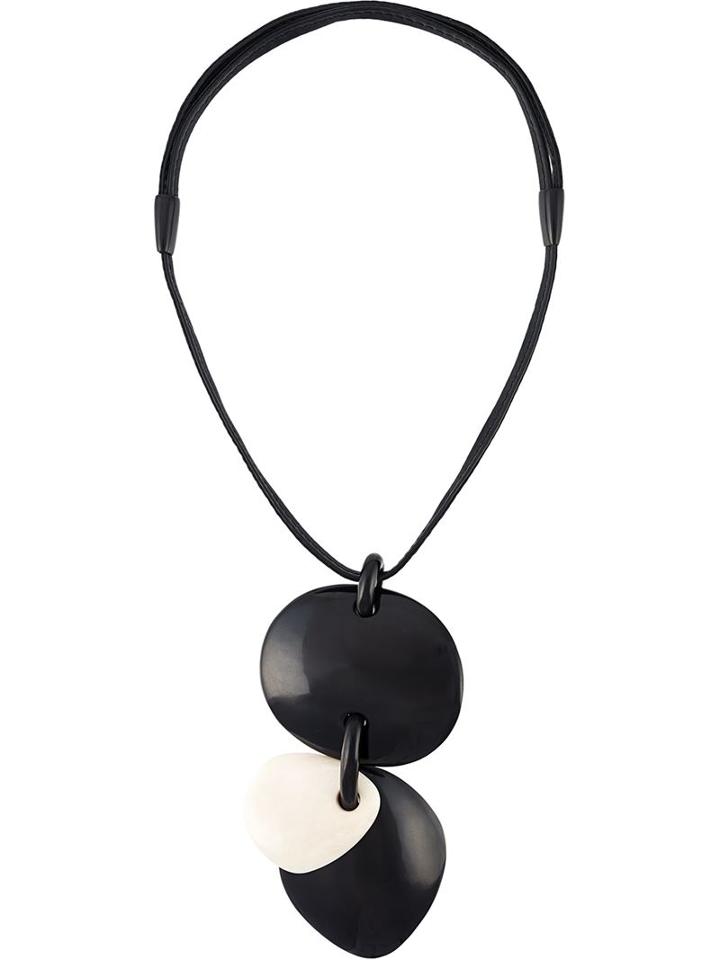 Monies Chunky Pendant Necklace, Women's, Black