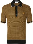Fred Perry X Art Comes First Cable Knit Polo Shirt - Black