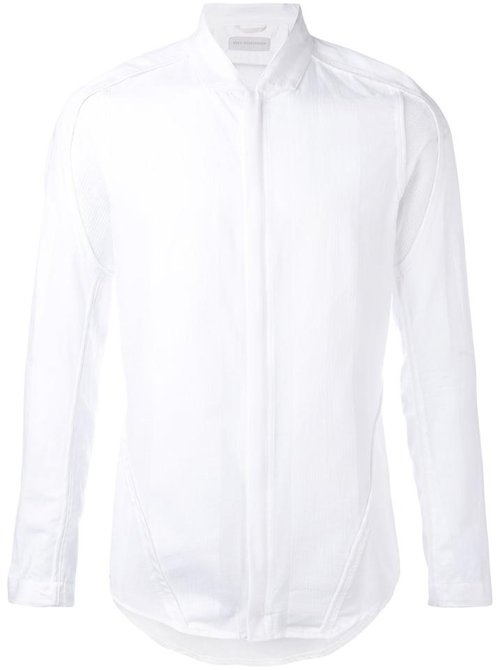 Abasi Rosborough - Collarless Shirt - Men - Cotton - M, White, Cotton