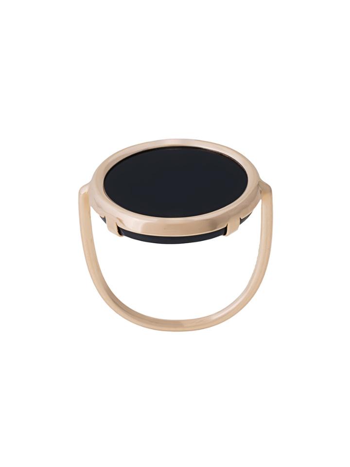 Ginette Disc Ring - Metallic