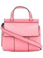 Tory Burch - Top Handle Satchel Bag - Women - Leather - One Size, Pink/purple, Leather