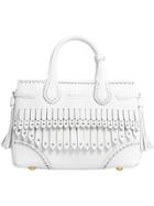Burberry The Small Banner With Brogue Detail - White