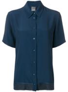 Lorena Antoniazzi Short-sleeve Fitted Shirt - Blue