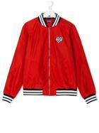 Tommy Hilfiger Junior Teen Zipped Bomber Jacket - Red