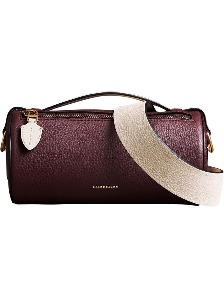 Burberry The Leather Barrel Bag - Red