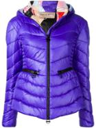Emilio Pucci Zip Front Quilted Coat - Purple