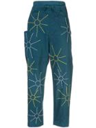 Maison Rabih Kayrouz Embroidered Sun Trousers - Green