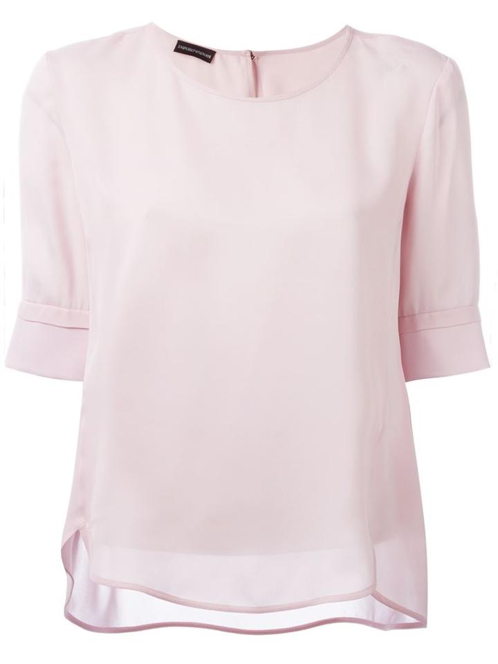 Emporio Armani Curved Hem Top