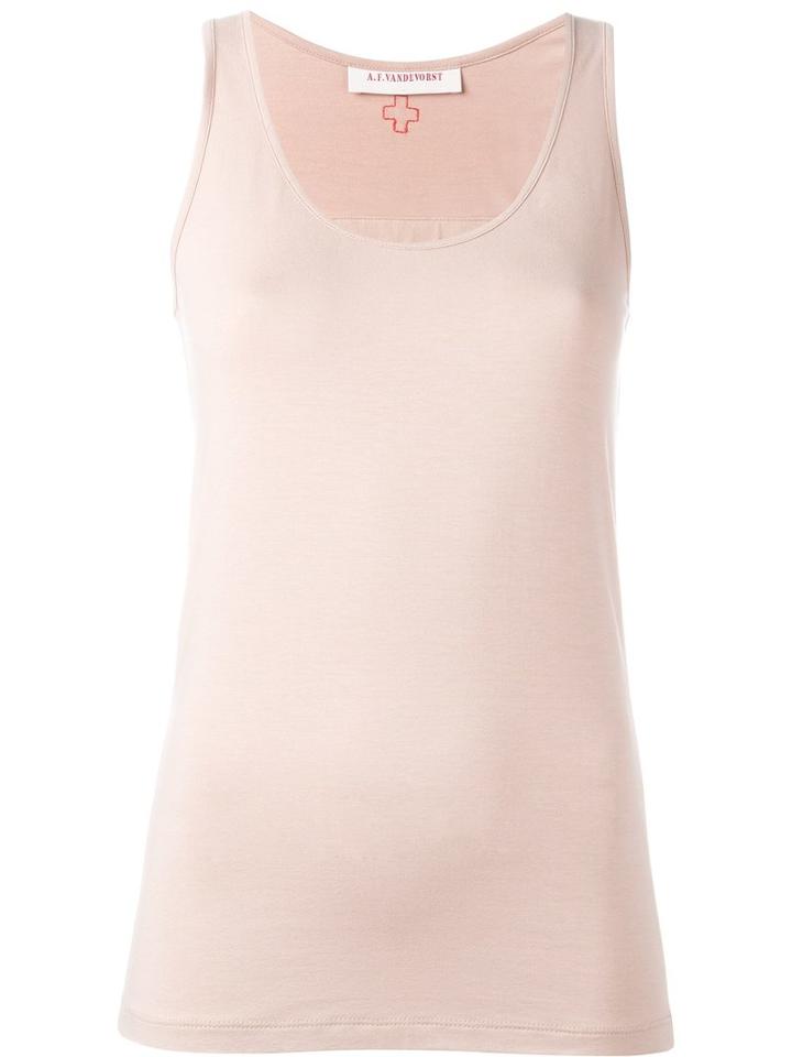 A.f.vandevorst 'foil' Tank Top, Size: 38, Nude/neutrals, Viscose/spandex/elastane