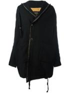 Uma Wang 'ludovico' Coat, Men's, Size: Small, Black, Wool/linen/flax/cotton/spandex/elastane