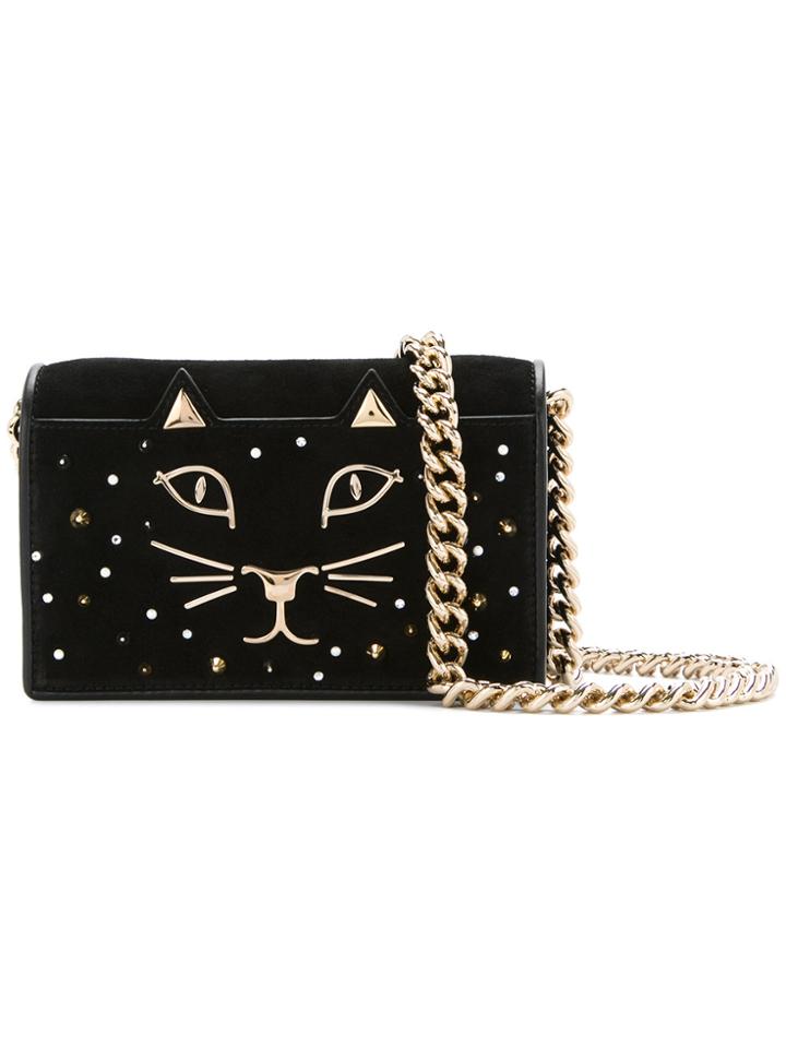 Charlotte Olympia Feline Crossbody Bag - Black