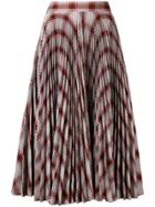 Calvin Klein 205w39nyc Geometric Print Pleated Skirt - Grey