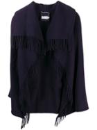 Moncler Padded Fringe Jacket - Blue