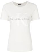 Ck Jeans Logo Print T-shirt - White