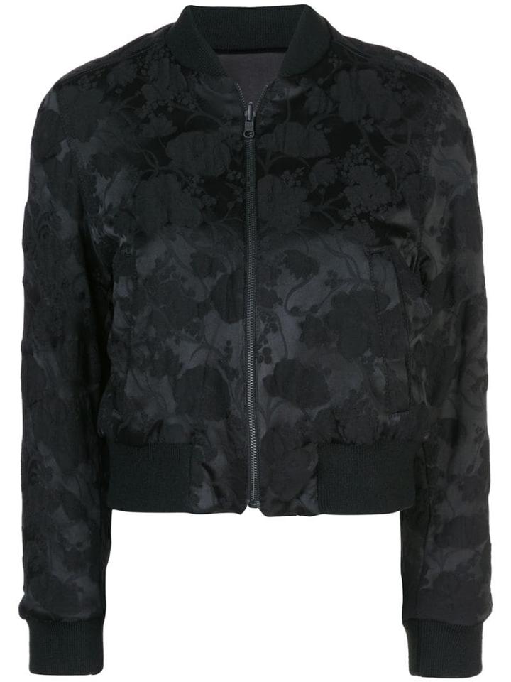 Ann Demeulemeester All-over Print Bomber Jacket - Black