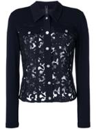 Marc Cain Embroidered Jacket - Blue
