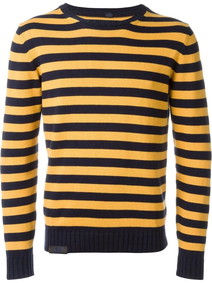 Mp Massimo Piombo Striped Sweatshirt