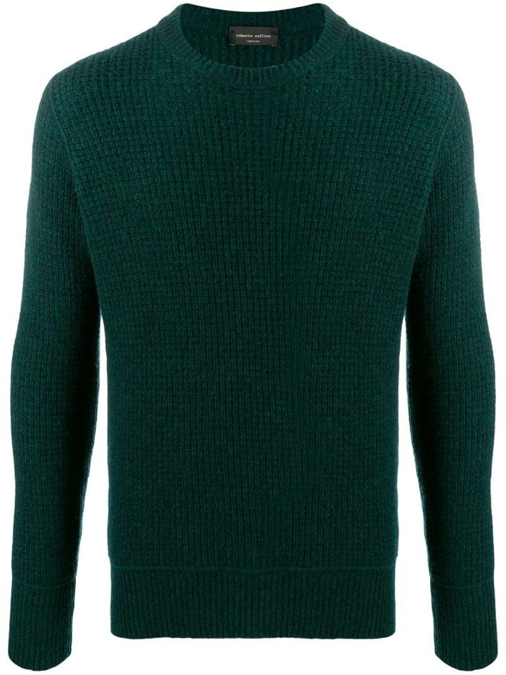 Roberto Collina Waffle Knit Jumper - Green