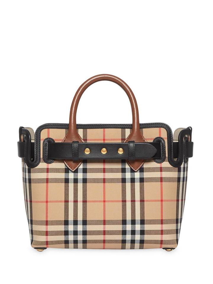 Burberry Mini Vintage Check Bag - Neutrals