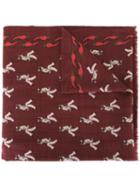 Fefè All-over Print Scarf, Adult Unisex, Brown, Wool