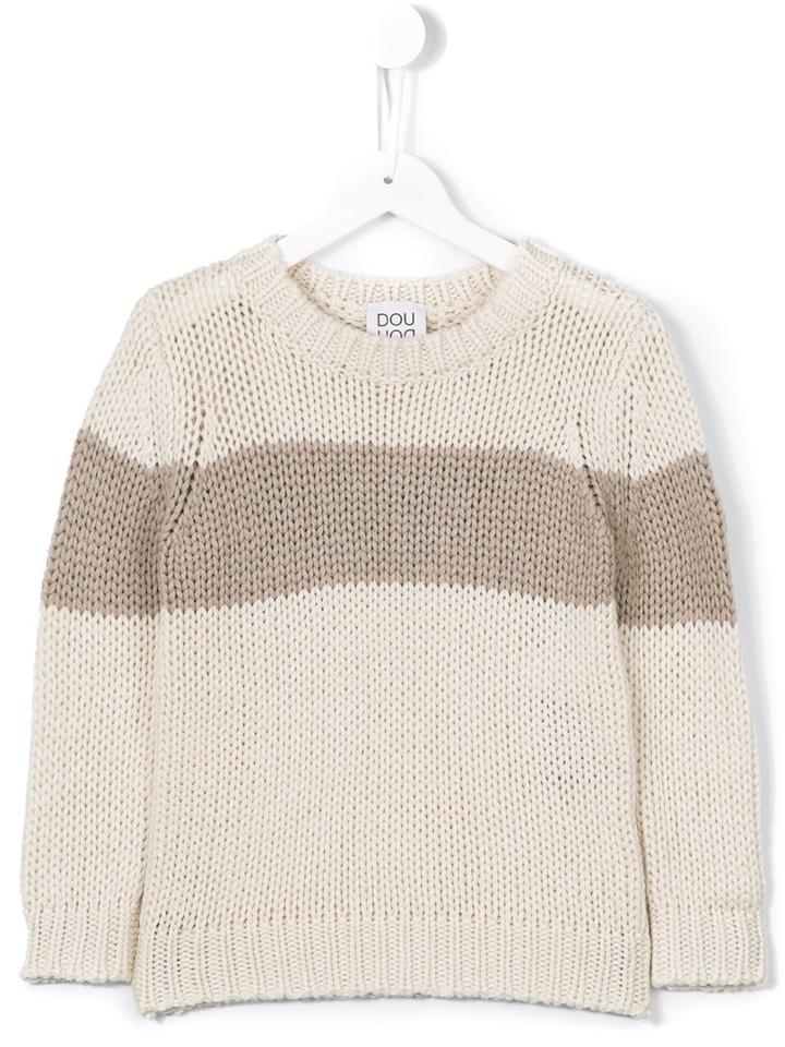 Douuod Kids - 'giaguaro' Jumper - Kids - Acrylic/polyamide/wool - 10 Yrs, Nude/neutrals