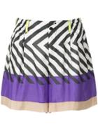 Issey Miyake Pre-owned Zigzag Wide Shorts - White