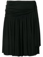 Msgm Ruched Side Skirt - Black