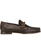 Santoni Classic Loafers, Men's, Size: 10.5, Brown, Leather