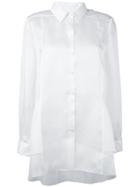 Alberta Ferretti - Classic Shirt - Women - Silk - 42, Women's, White, Silk