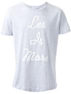 Les Benjamins Front Print T-shirt, Men's, Size: Xxl, Grey, Cotton