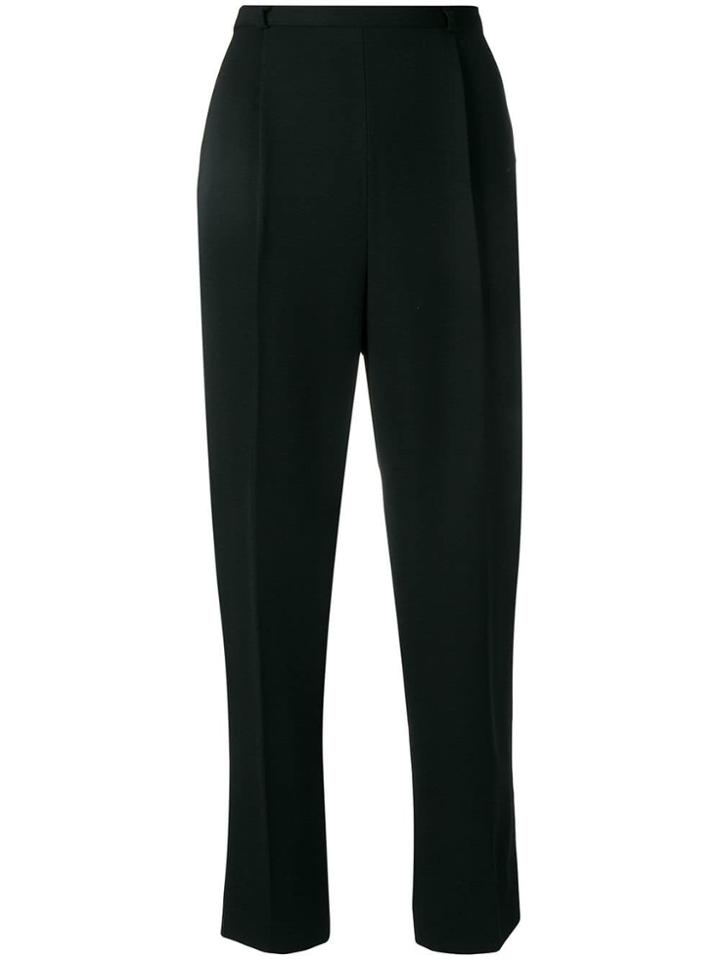 Giorgio Armani Vintage 1980's Cropped Trousers - Black