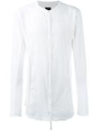 Thom Krom Band Collar Shirt, Men's, Size: Xl, White, Cotton